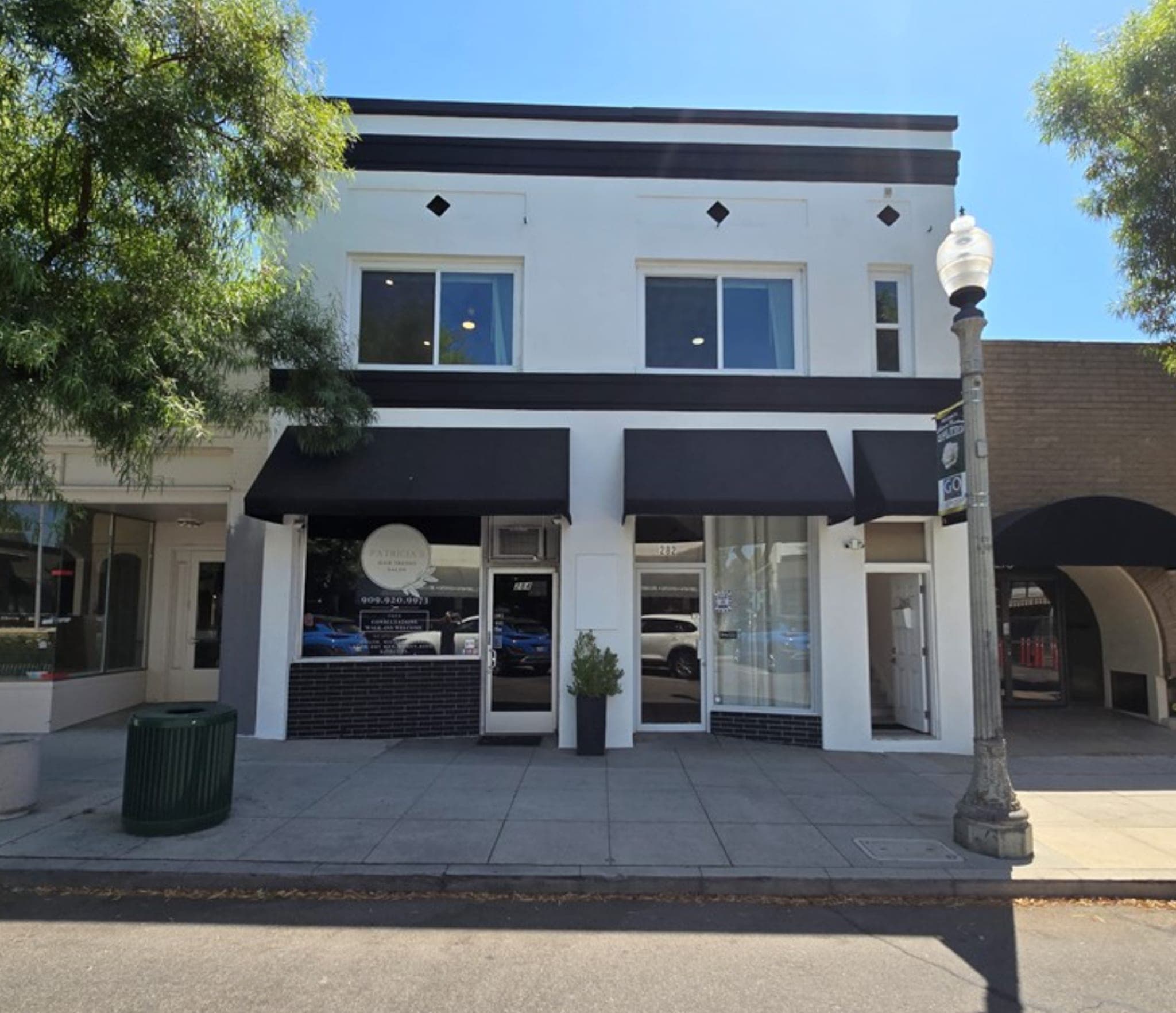 Downtown commercial storefronts
